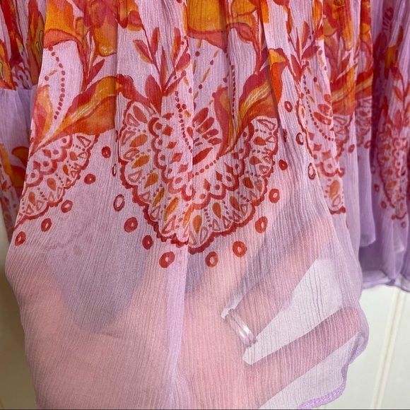 Anthropologie Wisteria Silk Dress 171 - Picture 11 of 12